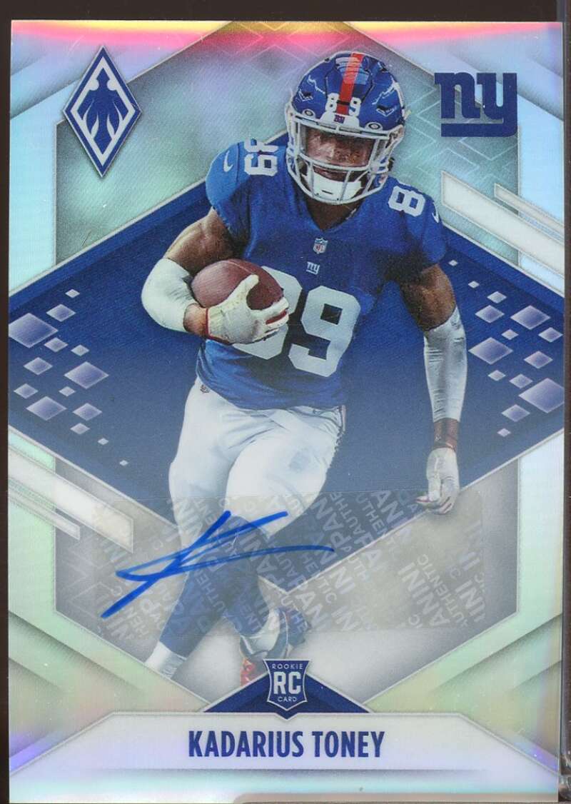 Kadarius Toney Card 2021 Panini Phoenix Rookie Autographs Silver #110  Image 1