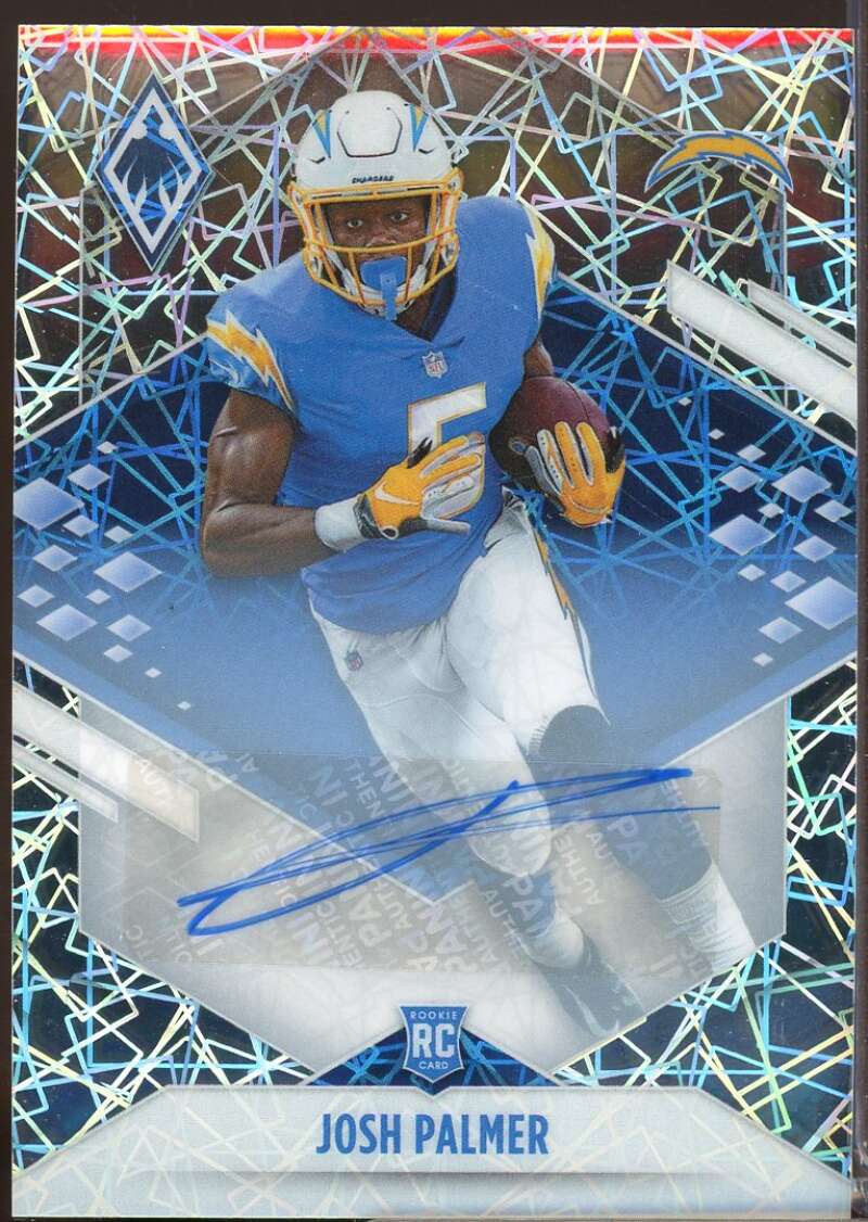 Josh Palmer /99 Card 2021 Panini Phoenix Rookie Autographs Lazer #124  Image 1