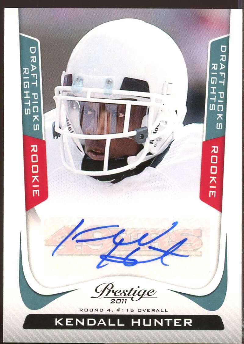 Kendall Hunter /499 2011 Prestige Draft Picks Rights Rookie Autographs #258  Image 1