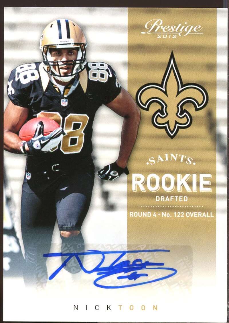 Nick Toon /799 Card 2012 Prestige Rookie Autographs #277  Image 1