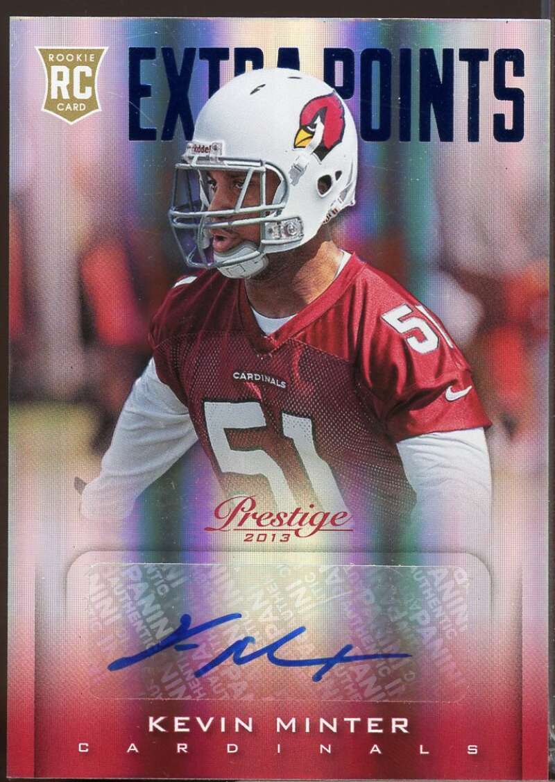 Kevin Minter Card 2013 Prestige Extra Points Blue Rookie Autographs #253  Image 1