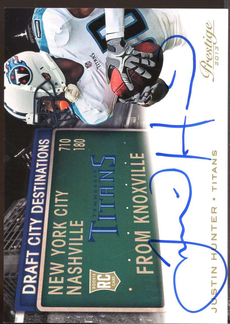 Justin Hunter Card 2013 Prestige Draft City Destinations Rookie Autographs #12  Image 1
