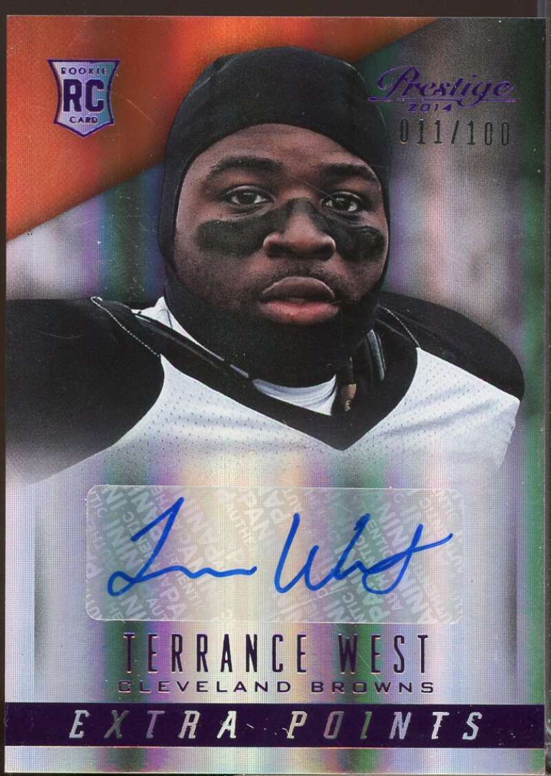 Terrance West /100 2014 Prestige Extra Points Purple Rookie Autographs #290  Image 1