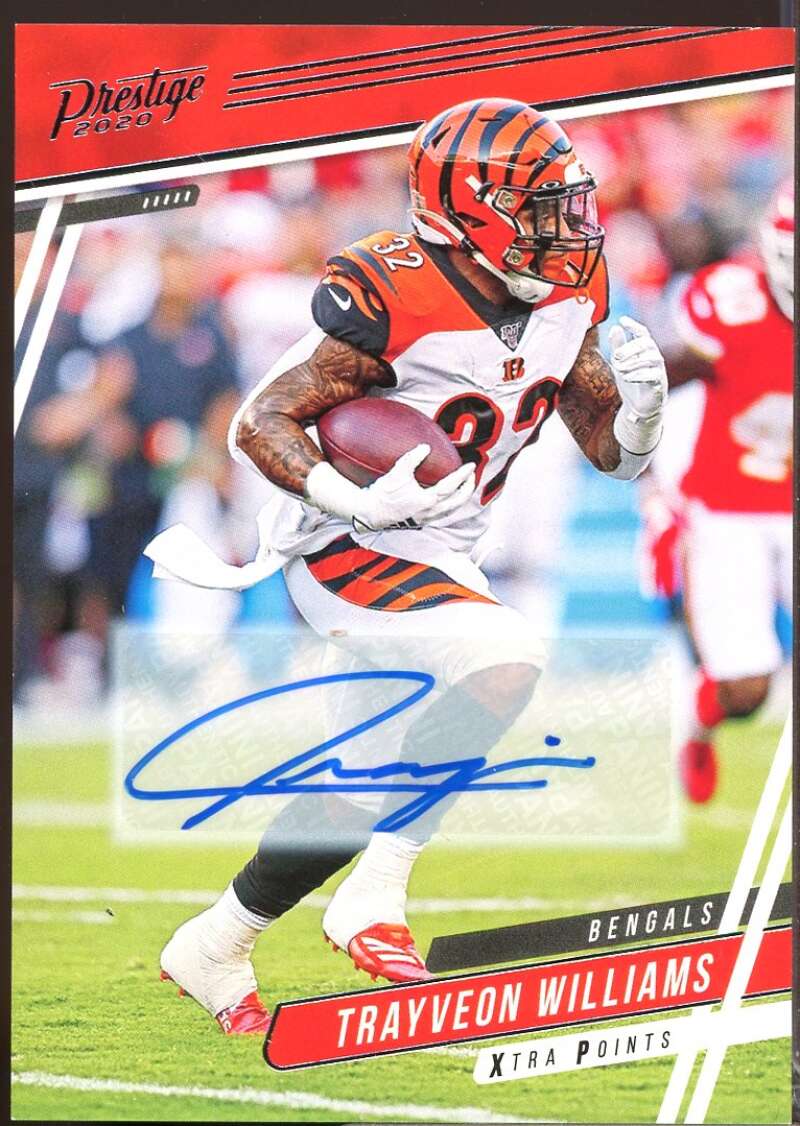 Trayveon Williams Card 2020 Prestige Xtra Points Autograph Signatures #17  Image 1