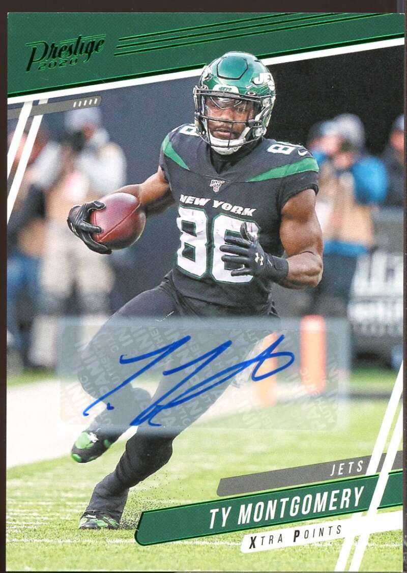 Ty Montgomery Card 2020 Prestige Xtra Points Autograph Signatures Green #111  Image 1