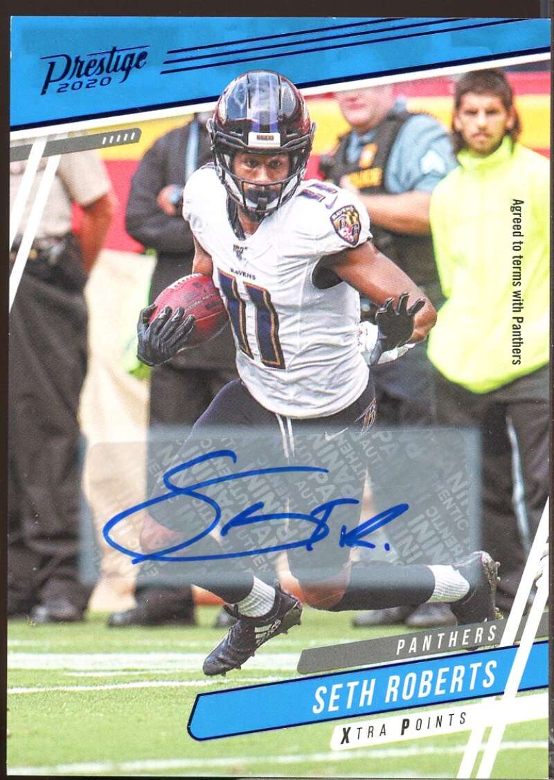 Seth Roberts Card 2020 Prestige Xtra Points Autograph Signatures Blue #151  Image 1