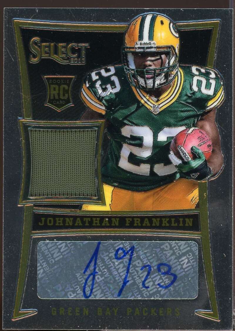 Johnathan Franklin /499 Card 2013 Select Rookie Jersey Autographs #196  Image 1