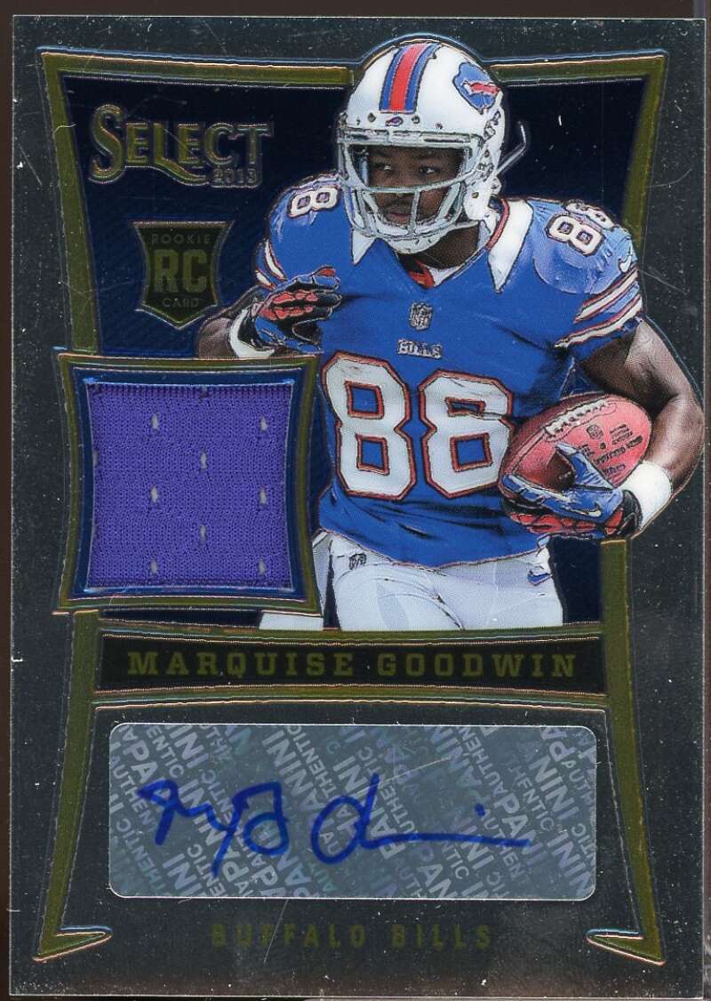 Marquise Goodwin /499 Card 2013 Select Rookie Jersey Autographs #218  Image 1