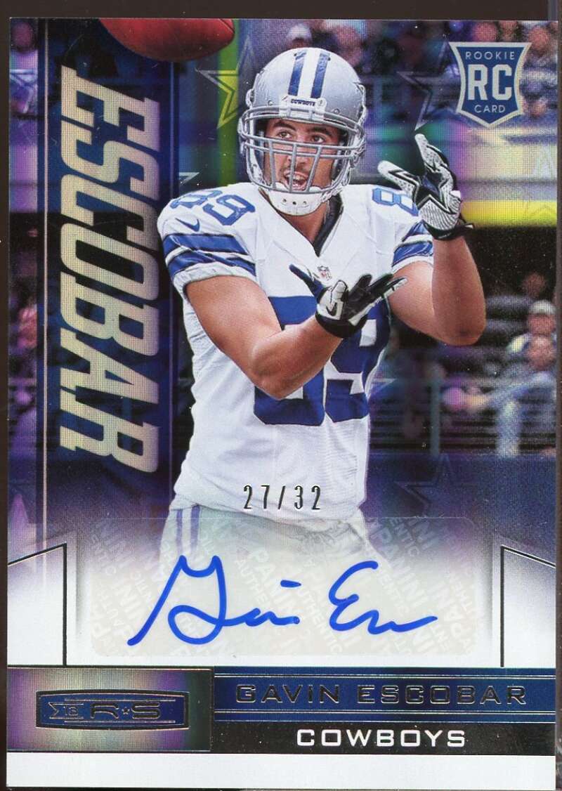 Gavin Escobar 2013 Rookies and Stars Rookie Autographs Team Logo Holofoil #134  Image 1