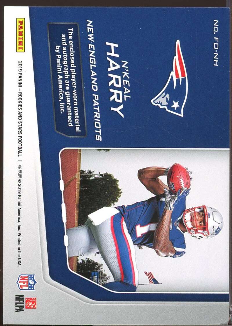 N'Keal Harry 2019 Rookies Stars Freshman Orientation Rookie Jersey Autograph #9  Image 2