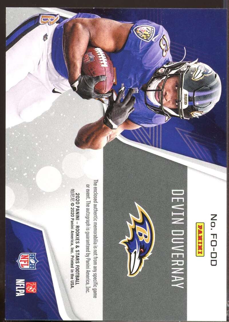 Devin Duvernay 2020 Rookies and Stars Freshman Orientation Jsy Autographs #30  Image 2