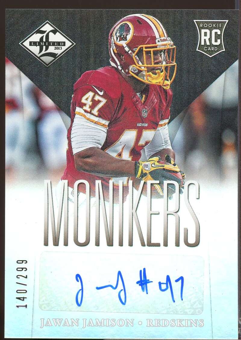 Jawan Jamison /299 Card 2013 Limited Monikers Rookie Autographs Silver #175  Image 1