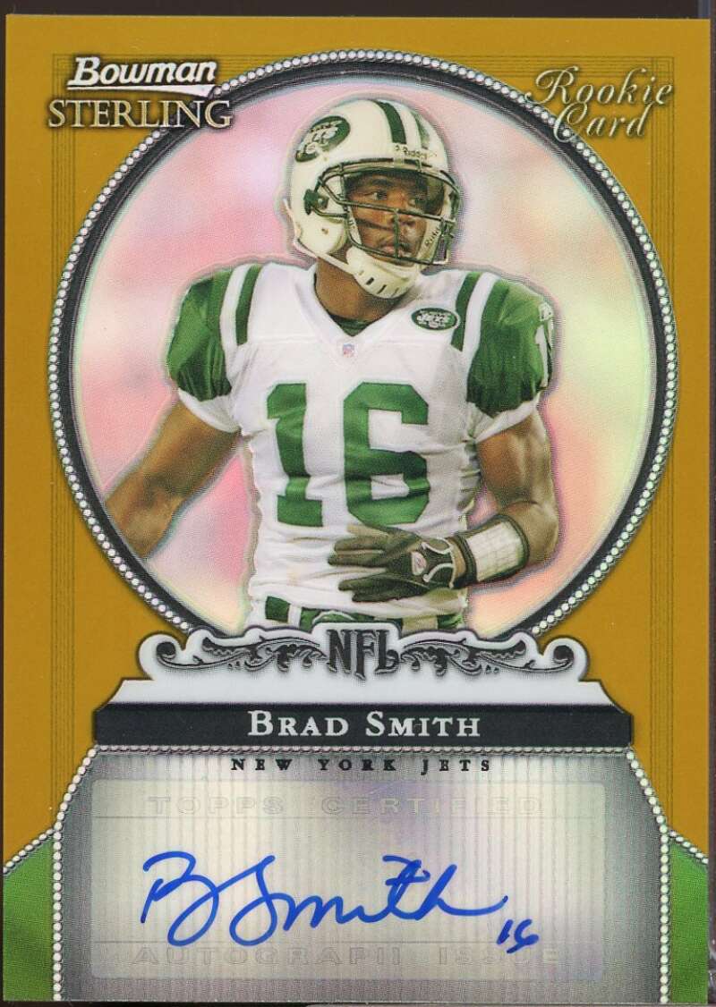 Brad Smith /500 Card 2006 Bowman Sterling Gold Rookie Autographs #BS  Image 1