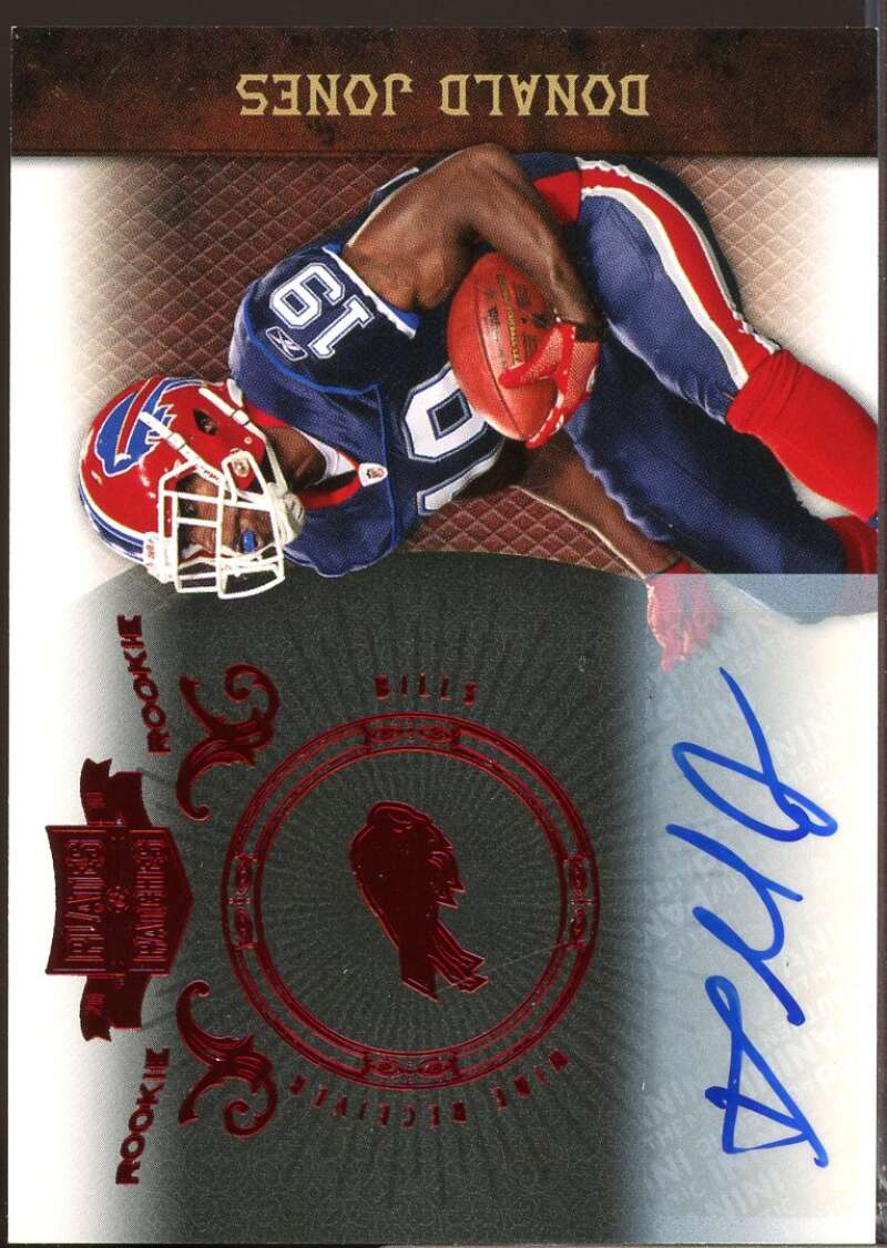 Donald Jones /249 RC Card 2010 Panini Plates and Patches Rookie Autograph #132  Image 1