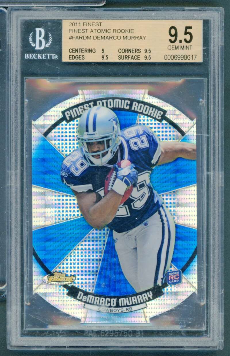 DeMarco Murray Rookie Card 2011 Finest Atomic Rookie #FARDM BGS 9.5 Image 1
