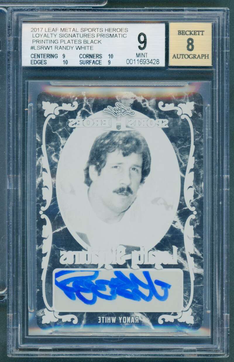 Randy White 2017 Sports Heroes Loyalty Signatures Black (1 of 1) #Lsrw1 BGS 9 Image 1