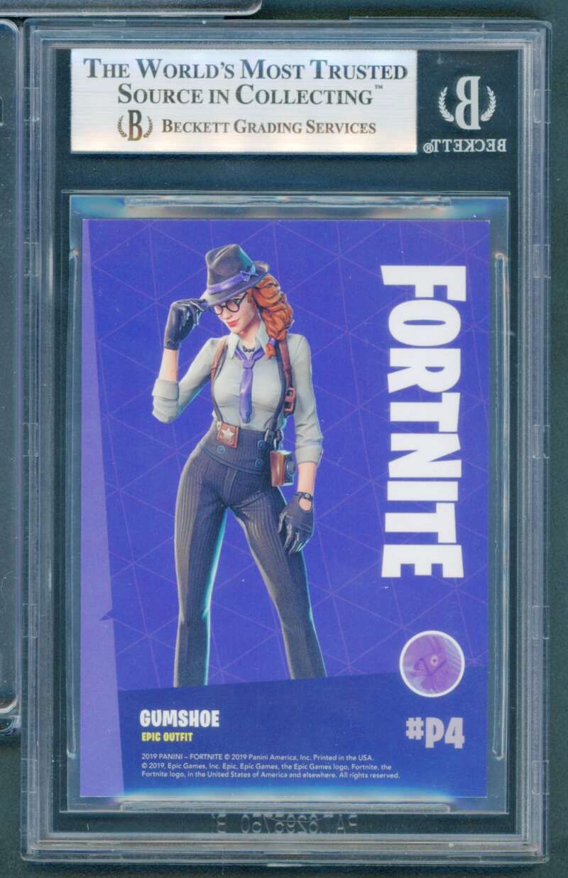 Gumshoe Card 2019 Fortnite Series 1 Holofoil Crystal Shard Exclusives #P4 BGS 9 Image 2
