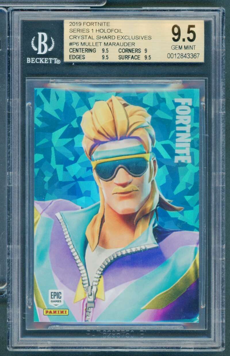 Mullet Marauder 2019 Fortnite Series 1 Holo Crystal Shard Exclusives #P6 BGS 9.5 Image 1