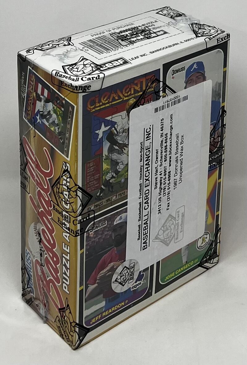 1987 Donruss Baseball Maddux Bonds McGwire Rookie Year Wax Box BBCE Image 2