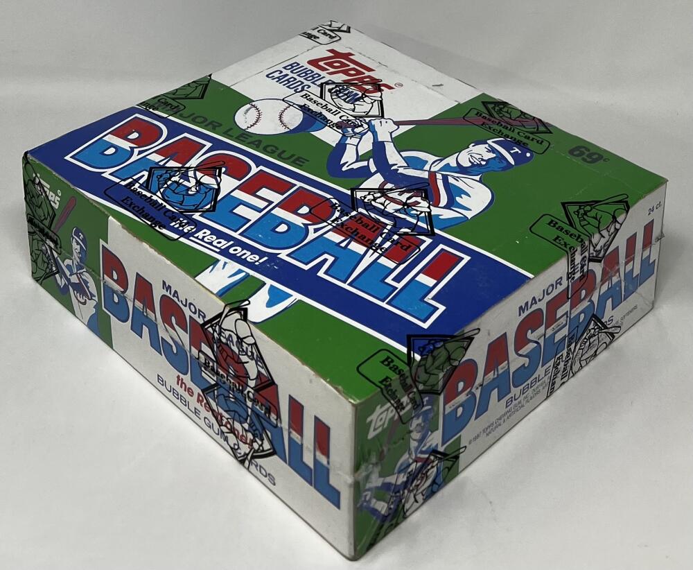 1987 Topps Baseball Jumbo Cello Pack Box BBCE Image 2