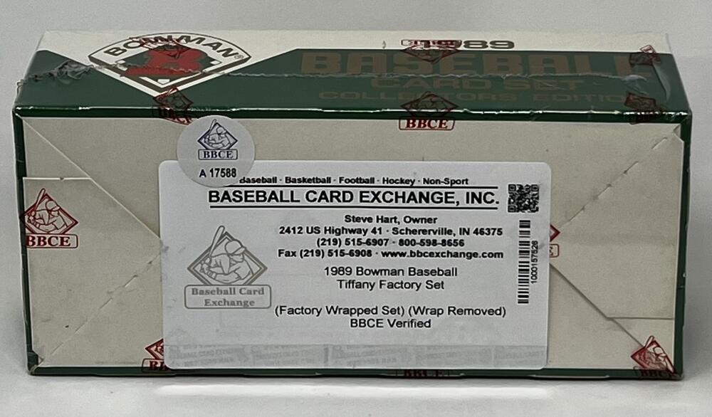 1989 Bowman Tiffany Baseball Set  BBCE Image 3