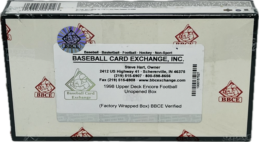 1998 Upper Deck Encore Football Hobby Box  BBCE Image 3