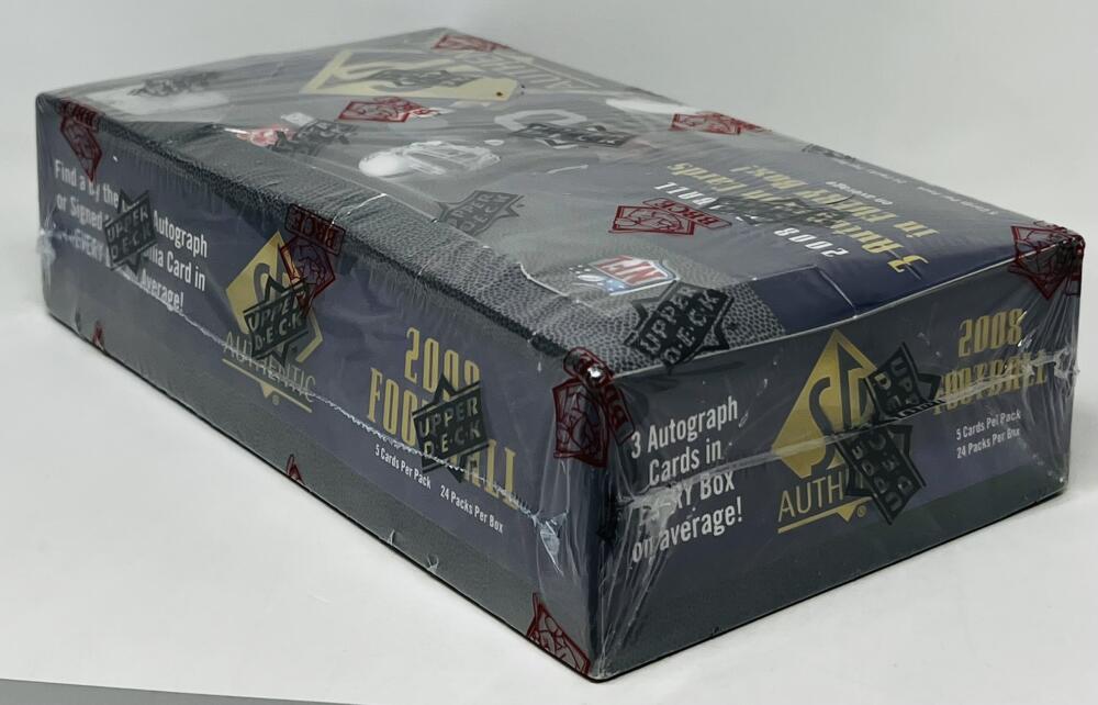 2008 SP Authentic Football Hobby Box  BBCE Image 2