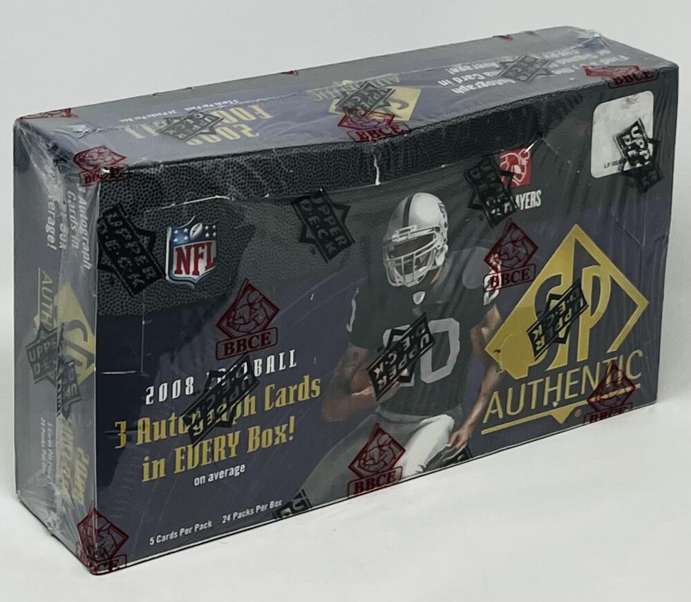 2008 SP Authentic Football Hobby Box  BBCE Image 1