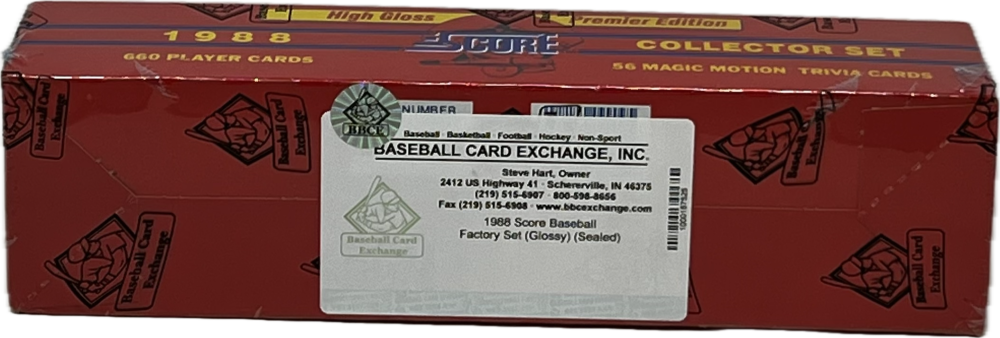 1988 Score High Gloss Premier Edition Baseball Set  BBCE Image 3