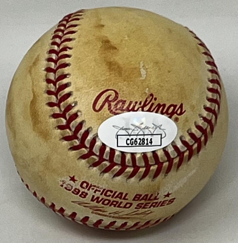 Shane Spencer Autograph Signed 1998 Word Series Baseball  JSA Authentic  Image 2