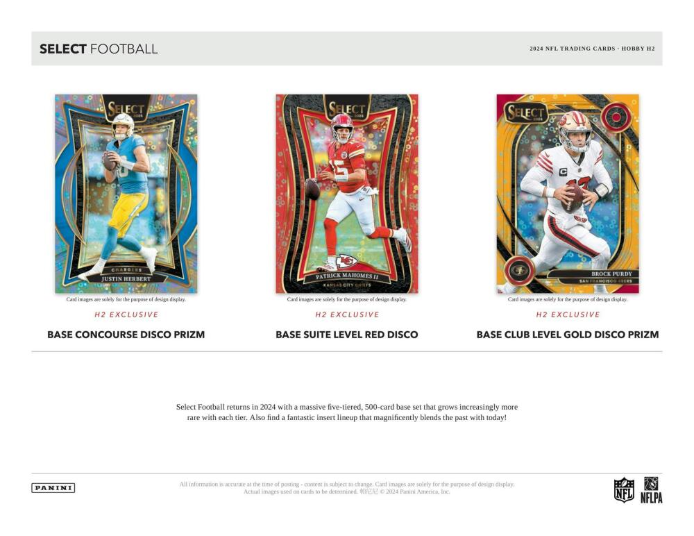 2024 Panini Select Football H2 Box Image 3