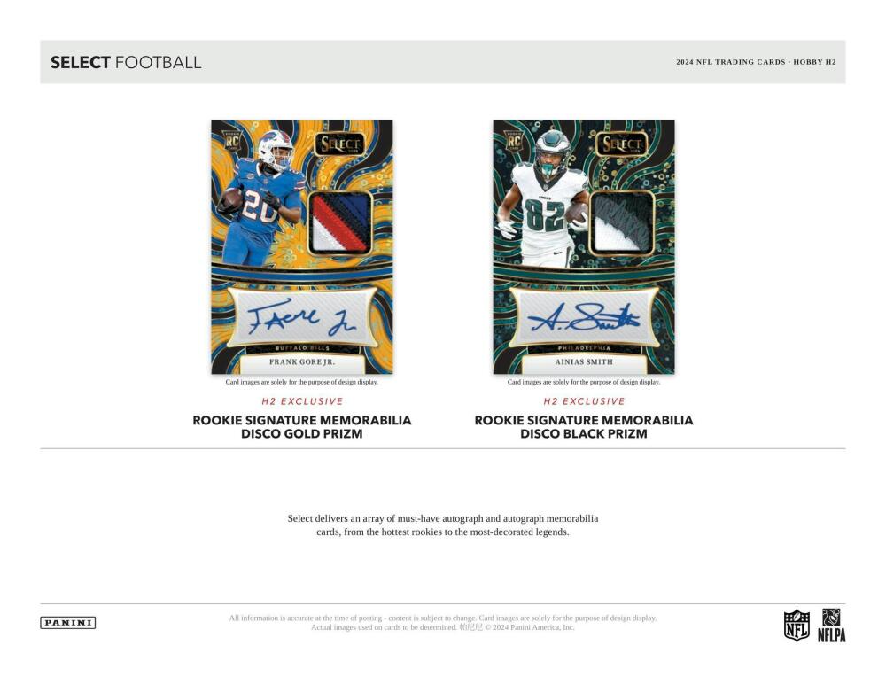 2024 Panini Select Football H2 Box Image 4