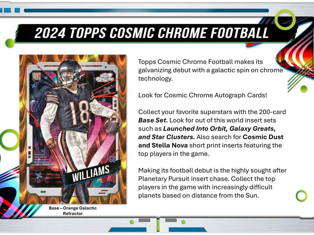 2024 Topps Cosmic Chrome Football Hobby Box Image 3