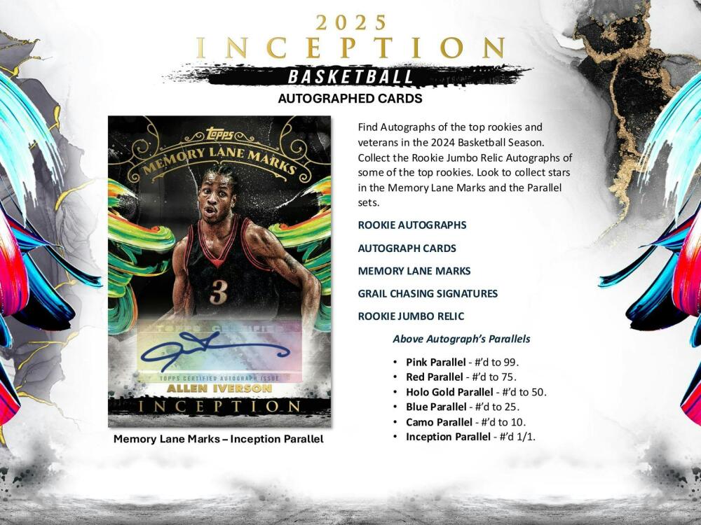 2024-25 Topps Inception Basketball Hobby Box Image 6
