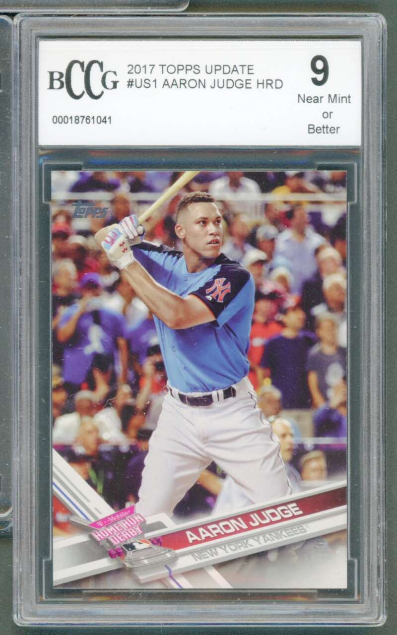 Aaron Judge Rookie Card 2017 Topps Update #US1 BGS BCCG 9 Image 1