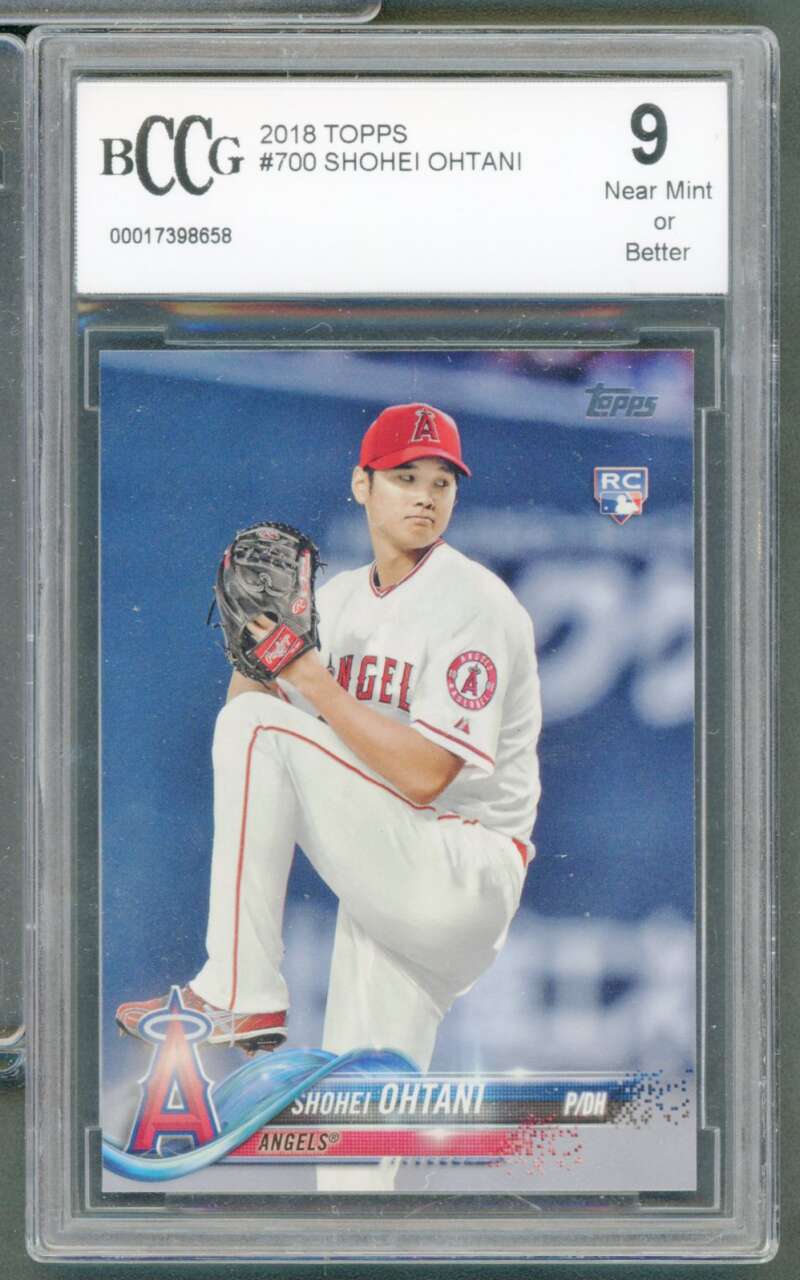 Shohei Ohtani Rookie Card 2018 Topps #700 BGS BCCG 9 Image 1