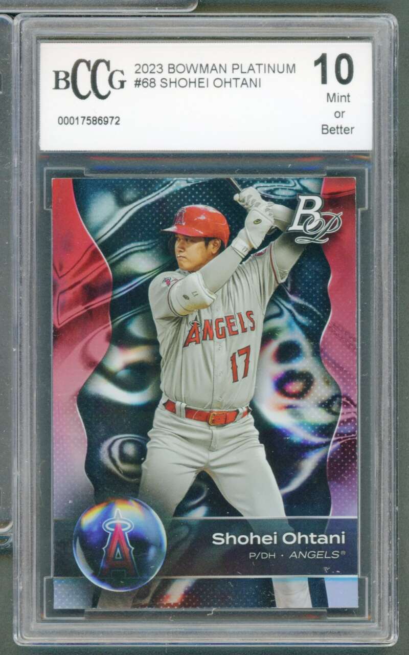 Shohei Ohtani Card 2023 Bowman Platinum #68 BGS BCCG 10 Image 1