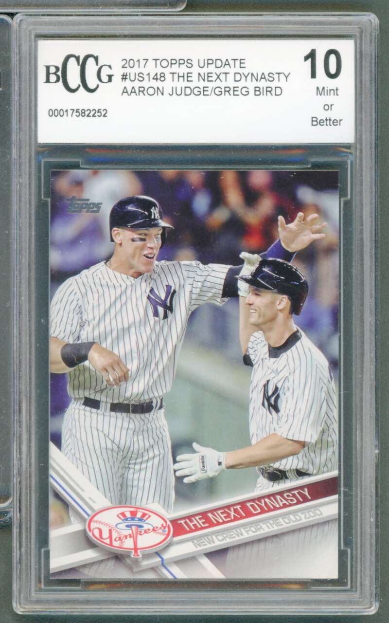 Aaron Judge Card 2017 Topps Update #US148 BGS BCCG 10 Image 1