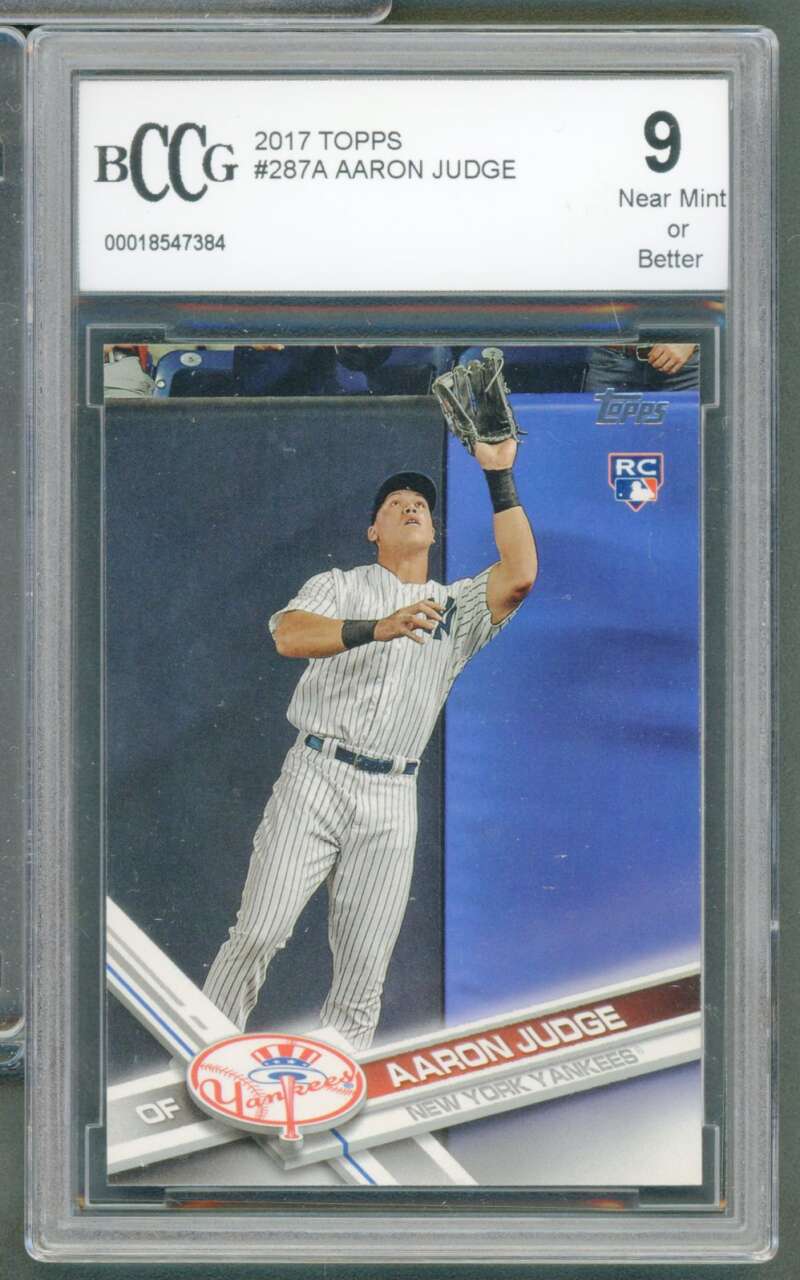 Aaron Judge Rookie Card 2017 Topps #287A BGS BCCG 9 Image 1