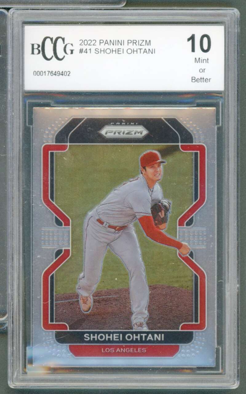 Shohei Ohtani Card 2022 Panini Prizm #41 BGS BCCG 10 Image 1