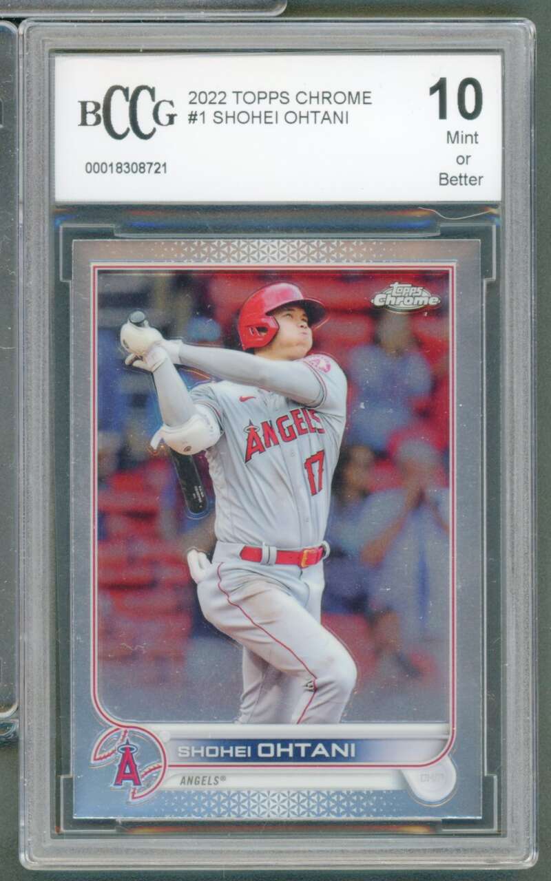 Shohei Ohtani Card 2022 Topps Chrome #1 BGS BCCG 10 Image 1