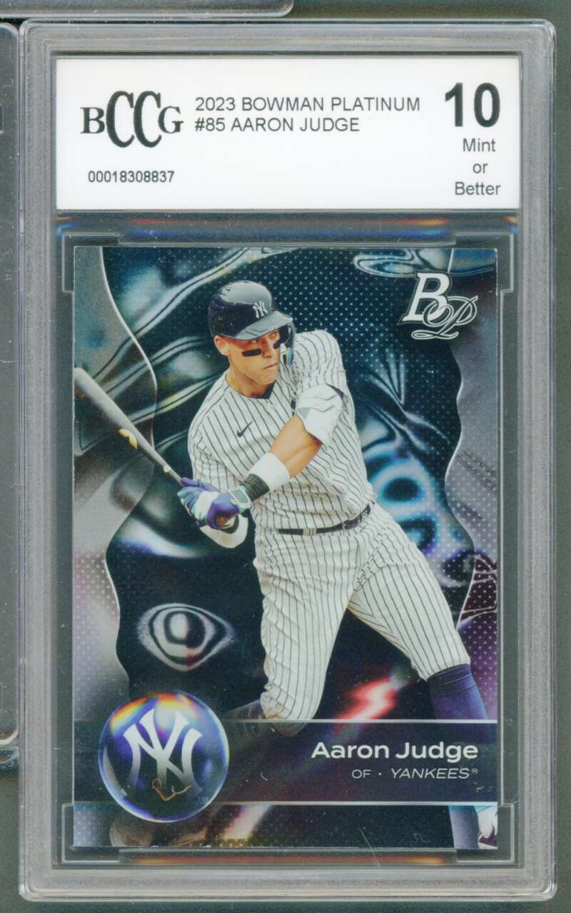 Aaron Judge Card 2023 Bowman Platinum #85 BGS BCCG 10 Image 1
