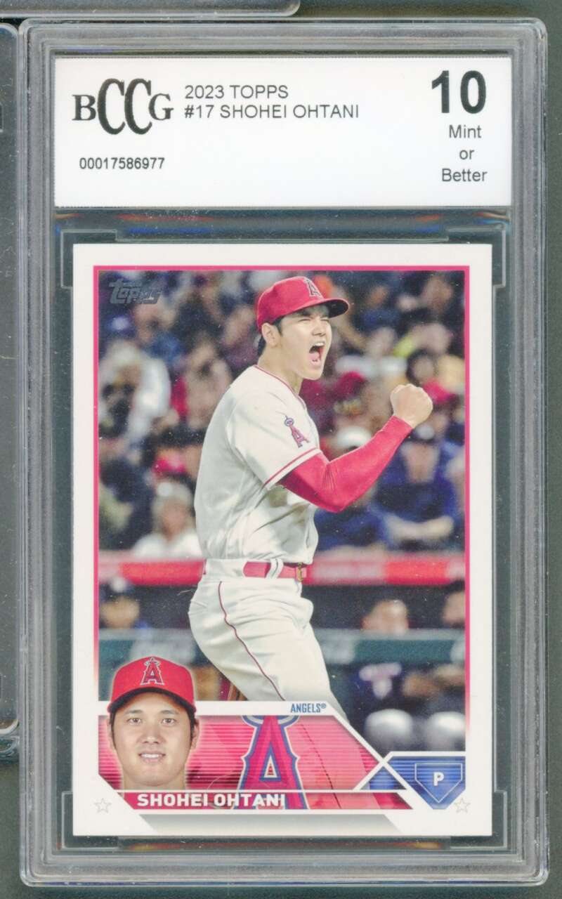 Shohei Ohtani Card 2023 Topps #17 BGS BCCG 10 Image 1