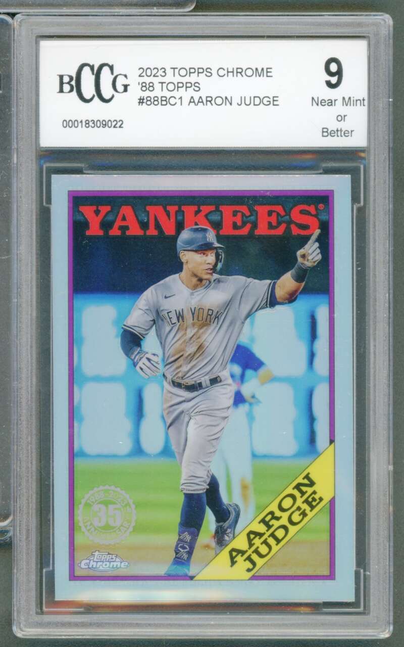 Aaron Judge Card 2023 Topps Chrome #88Bc1 BGS BCCG 9 Image 1