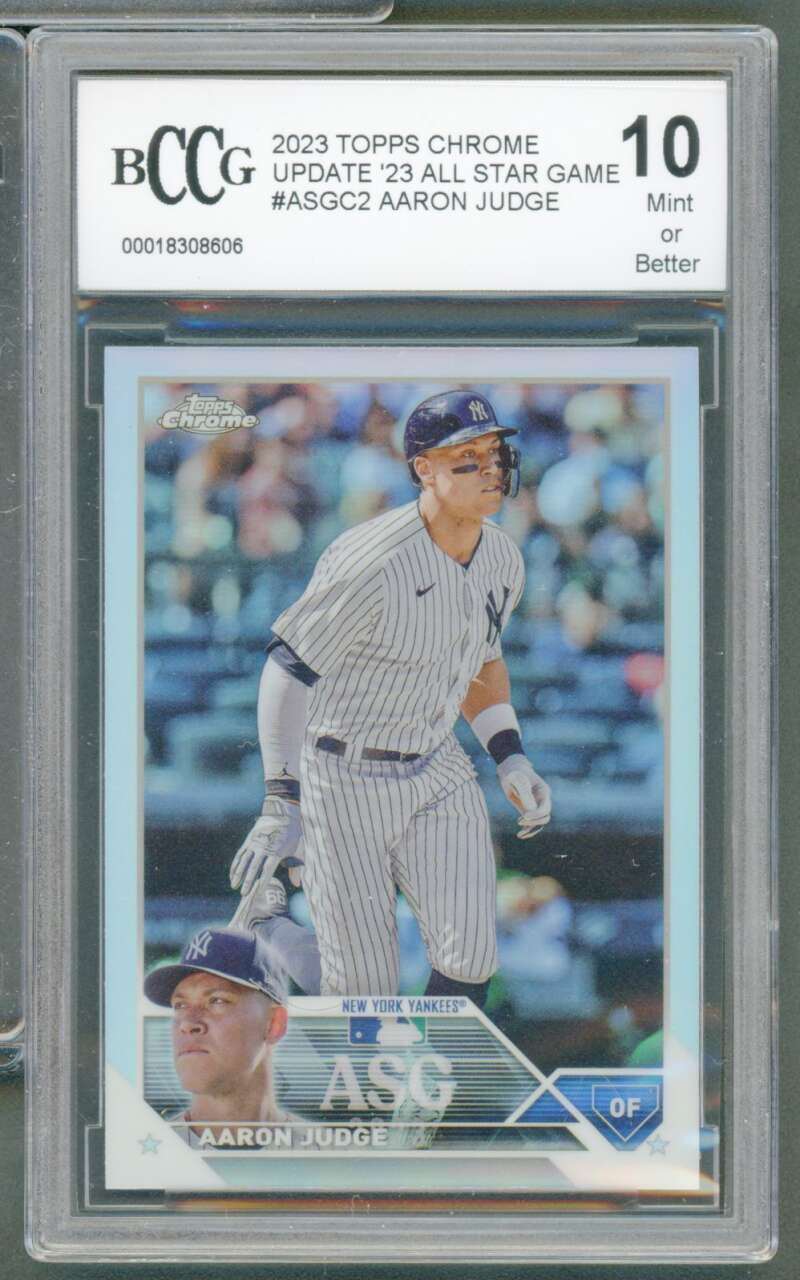 Aaron Judge Card 2023 Topps Chrome Update All Star Game #ASGC2 BGS BCCG 10 Image 1