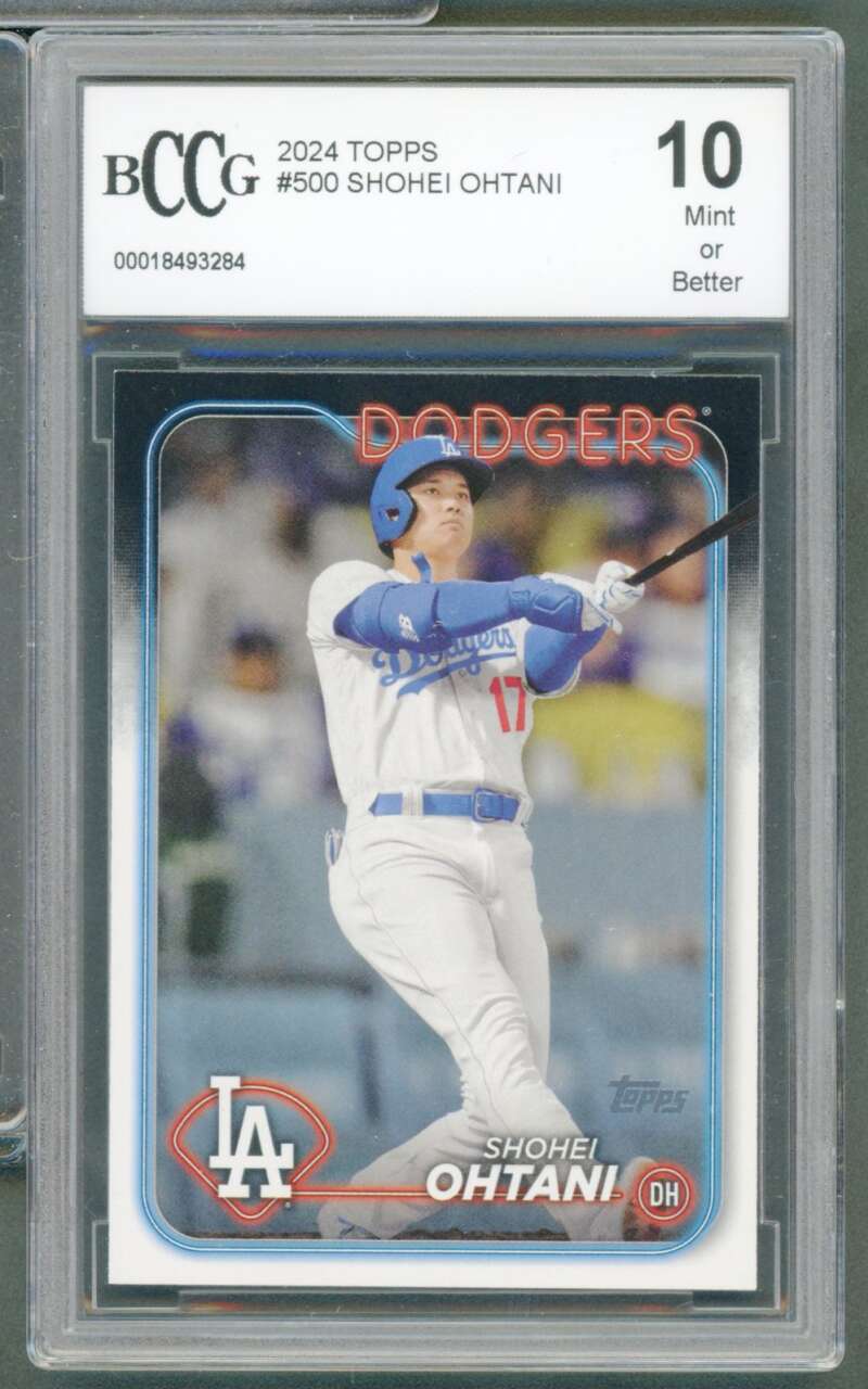 Shohei Ohtani Card 2024 Topps #500 BGS BCCG 10 Image 1