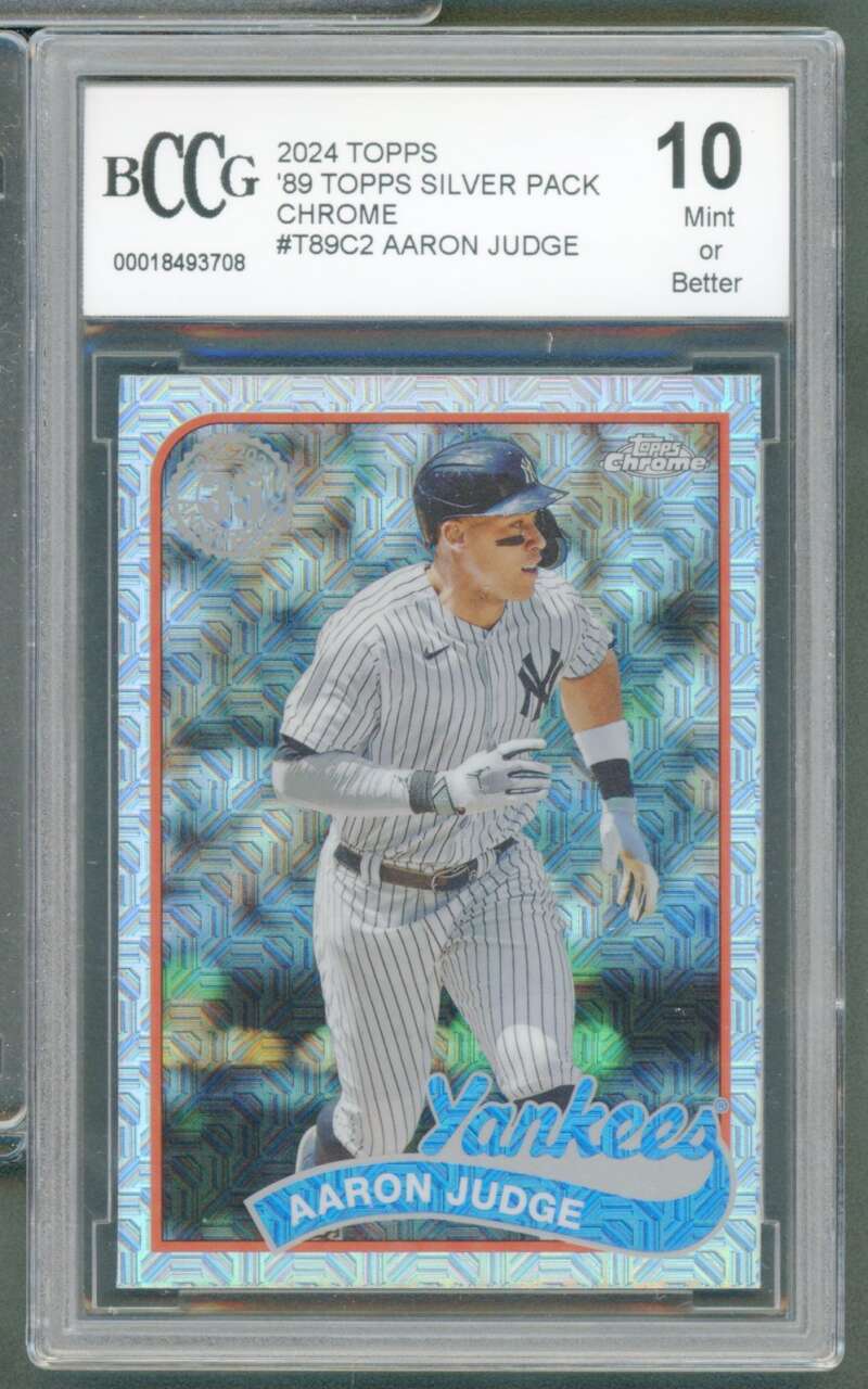 Aaron Judge Card 2024 Topps '89 Silver Pack Chrome #T89C2 BGS BCCG 10 Image 1