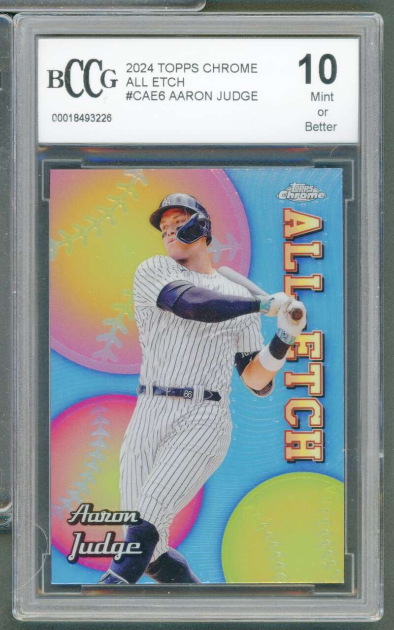 Aaron Judge Card 2024 Topps Chrome All Tech #CAe6 BGS BCCG 10 Image 1
