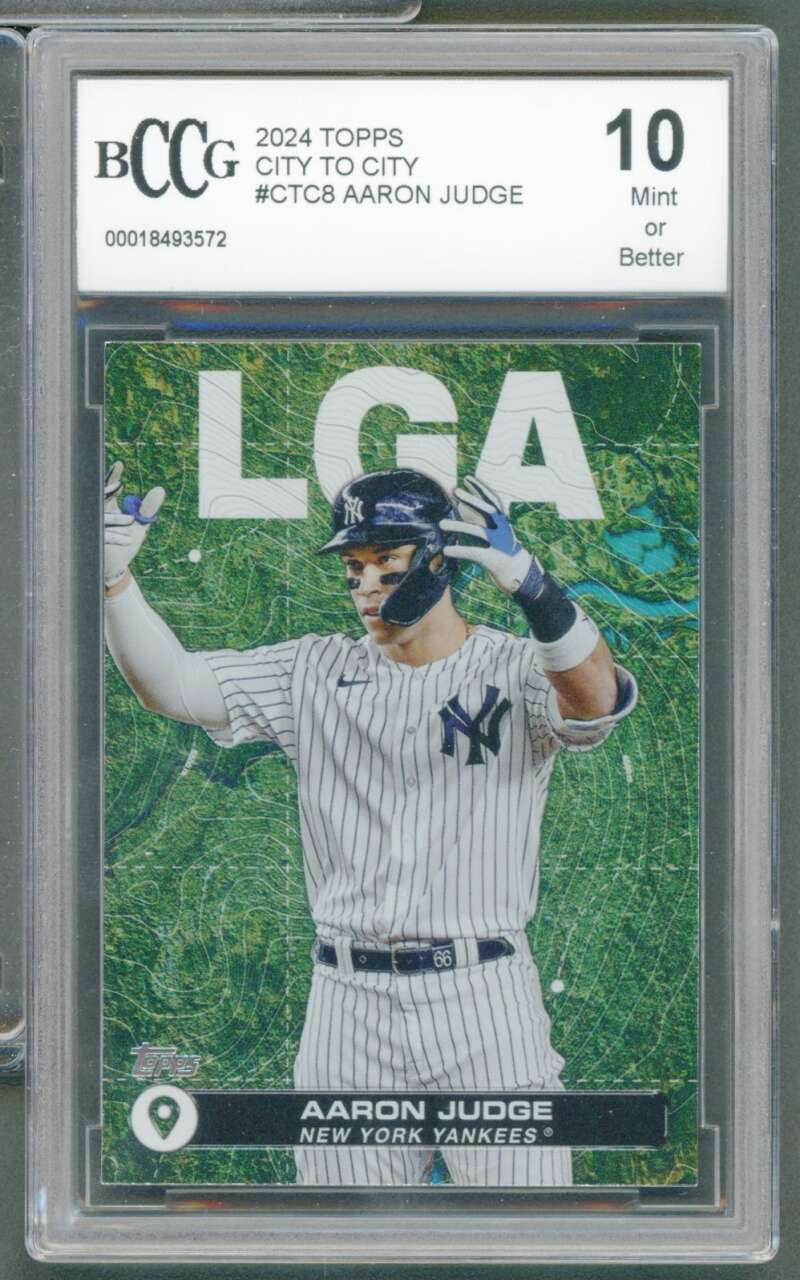 Aaron Judge Card 2024 Topps City To City #Ctc8 BGS BCCG 10 Image 1