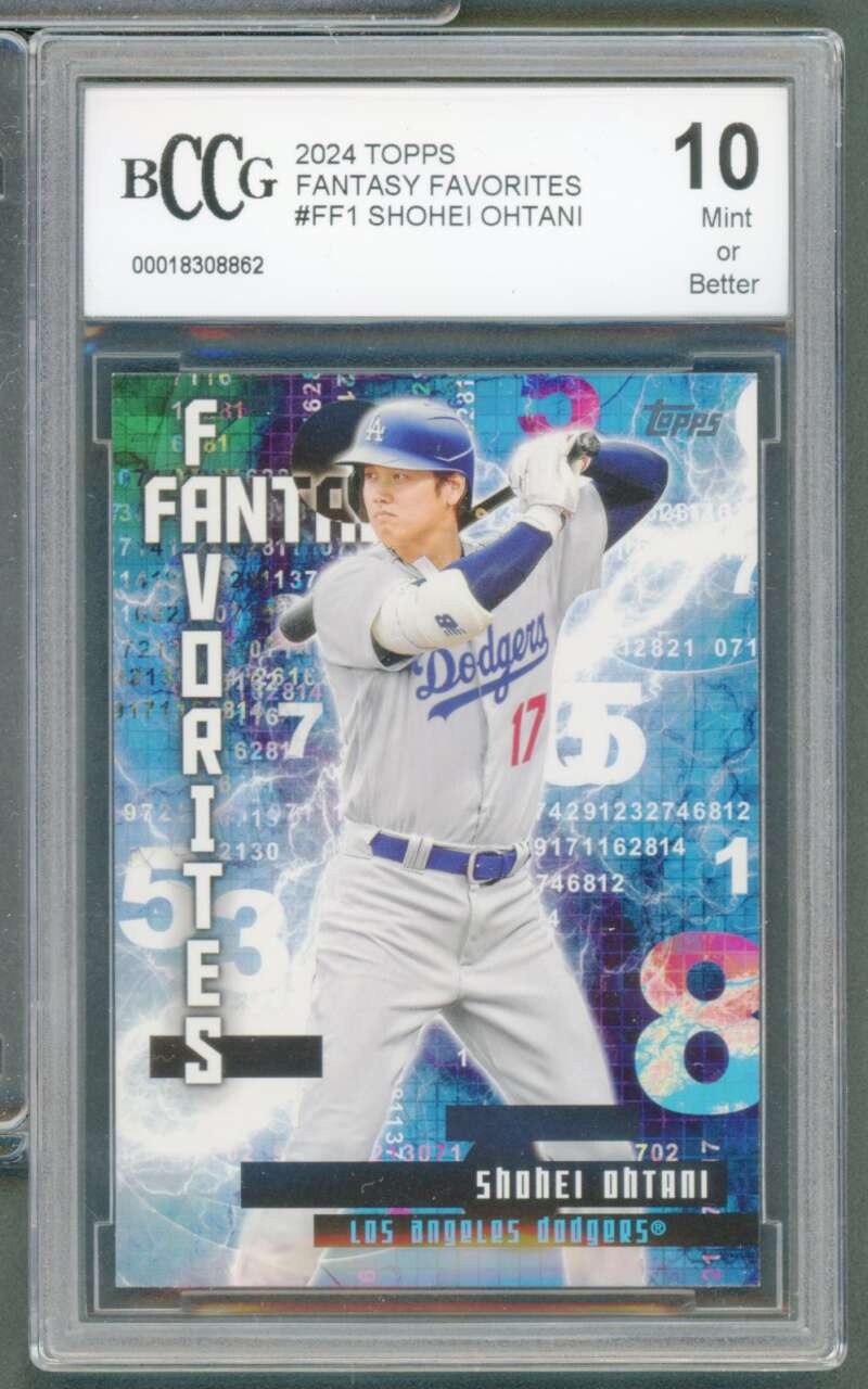 Shohei Ohtani Card 2024 Topps Fantasy Favorites #FF1 BGS BCCG 10 Image 1
